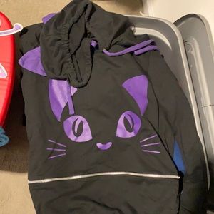 Hot Topic | Jackets u0026 Coats | 200s Hottopic Cat Hoodie Cat Ears And Large  Zip Pocket W Meow Send Offers | Poshmark